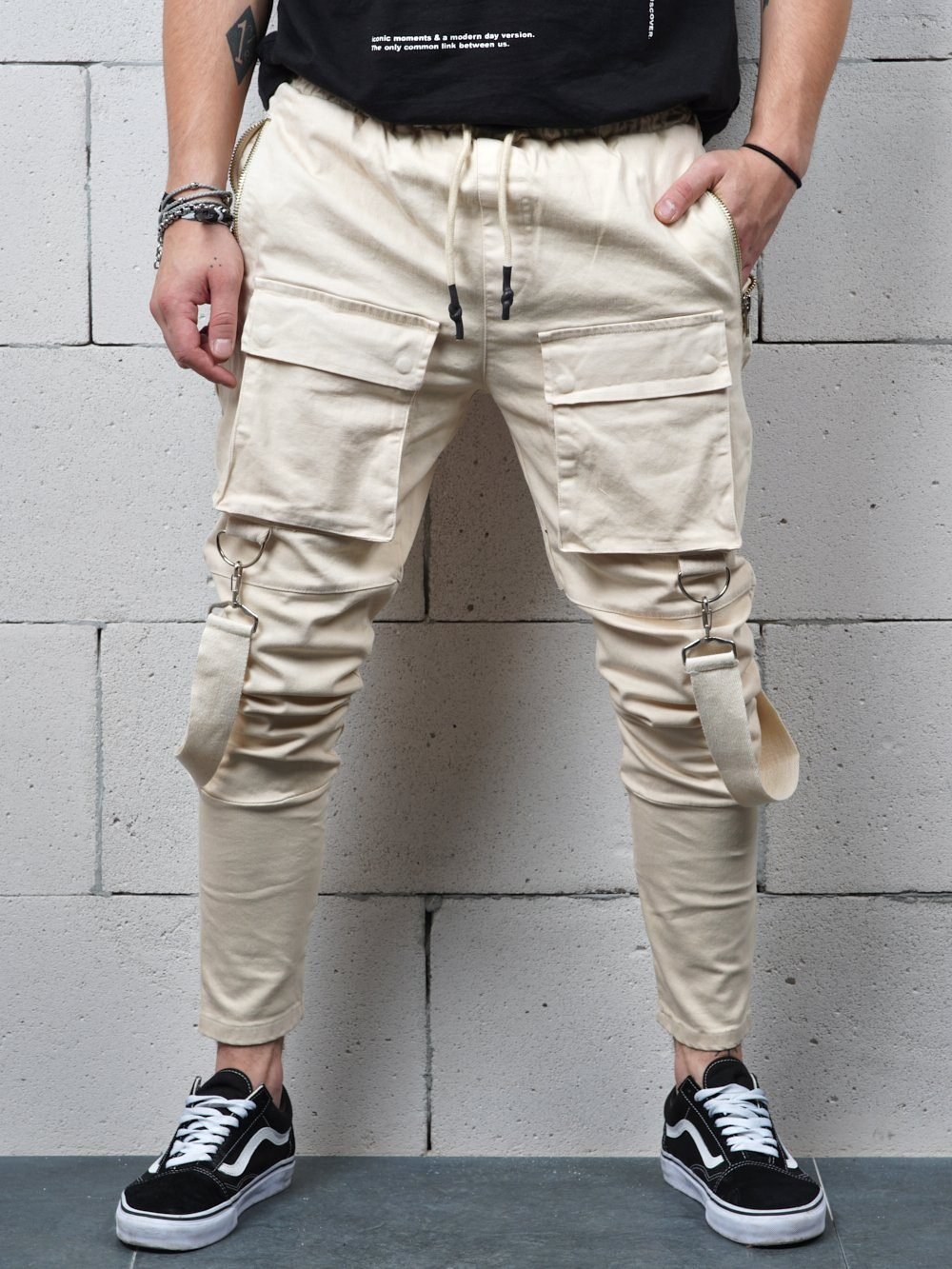 BEIGE BRONX Jeans Sernes-King 